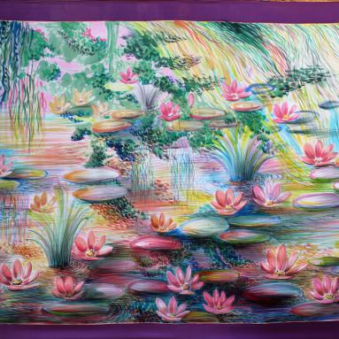 D'après les nymphéas de Claude Monet