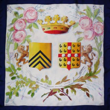 Cadeau de mariage twill de soie 90 x 90 cm 